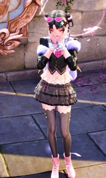 Pink burst image