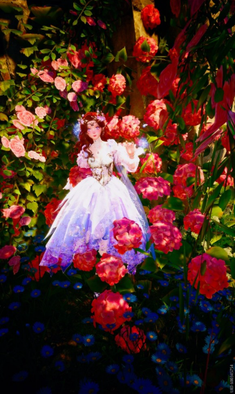 Fairy Elf Garden Flowers Deadshotcoco image